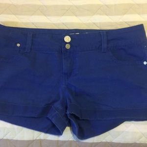 Blue colored shorts